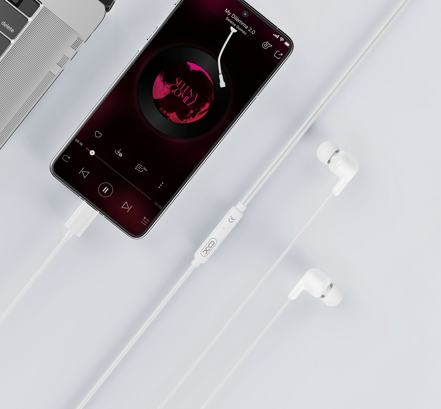 AURICULAR IN EAR TIPO C XO-EP84 BLANCO